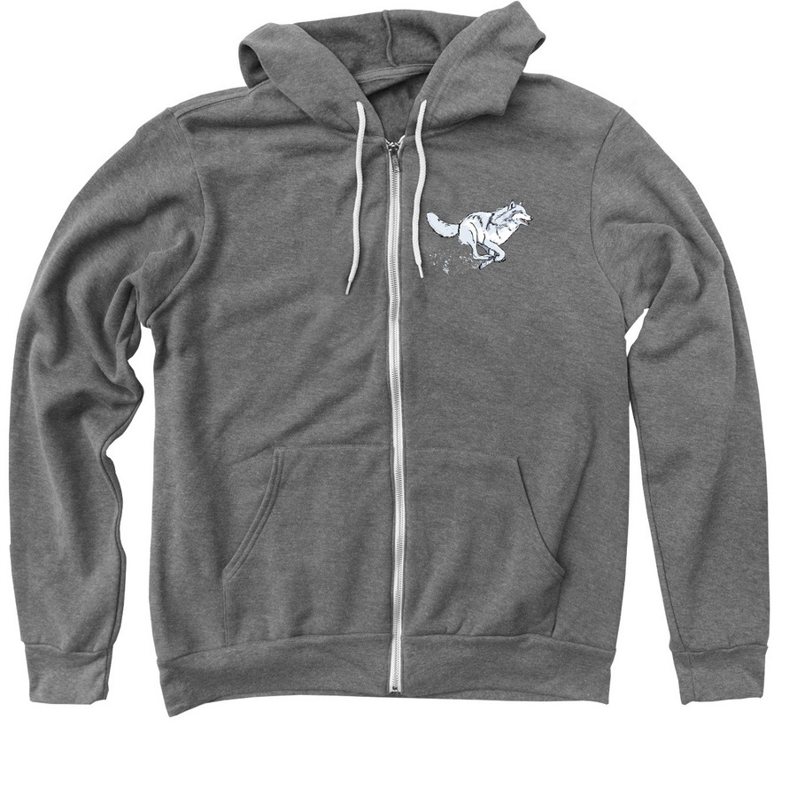 HOPE OF WYOMING, a Deep Heather Zip Up Hoodie