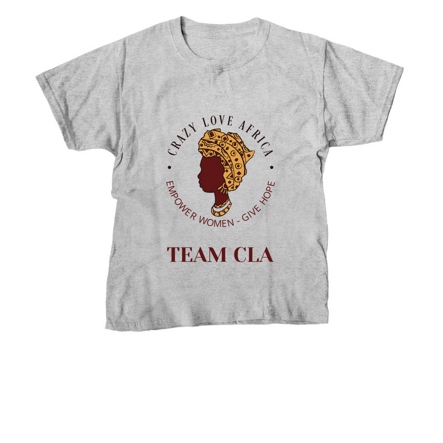 TEAM CRAZY LOVE AFRICA - COLFAX MARATHON, a Sport Grey Youth Unisex Tee