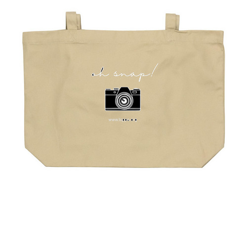 Small Tote, a Oyster Large Organic Cotton Tote Bag