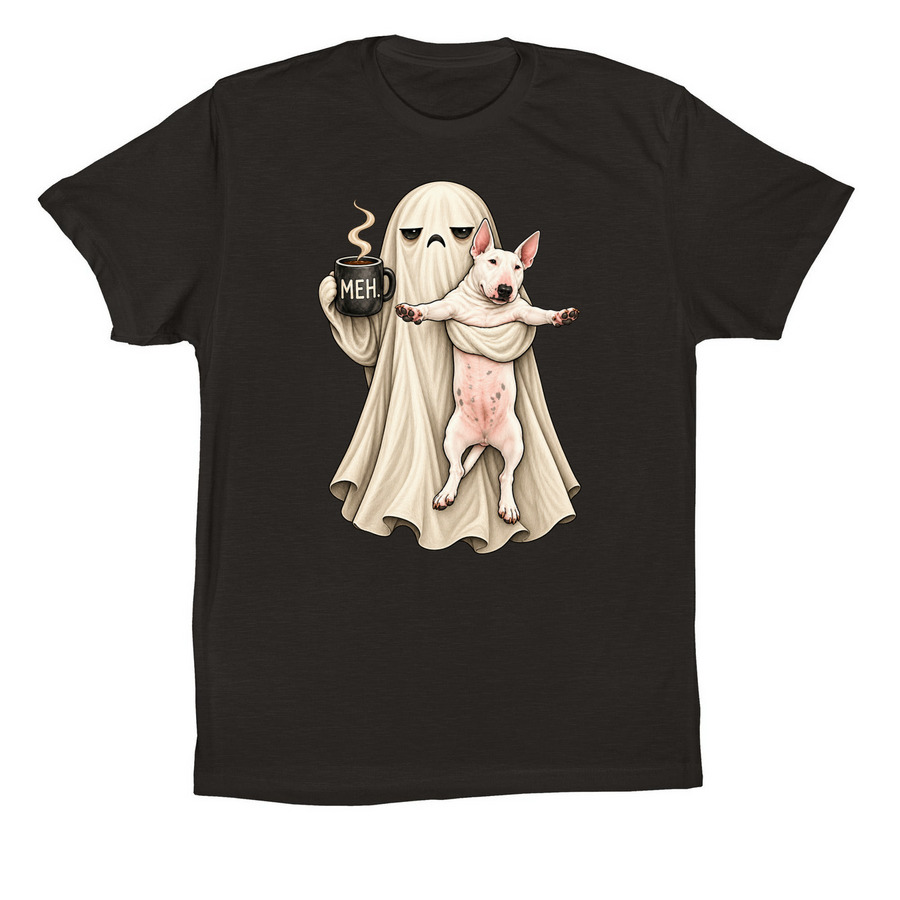 Meh Ghost Short Sleeve, a Black Premium Cotton Tee