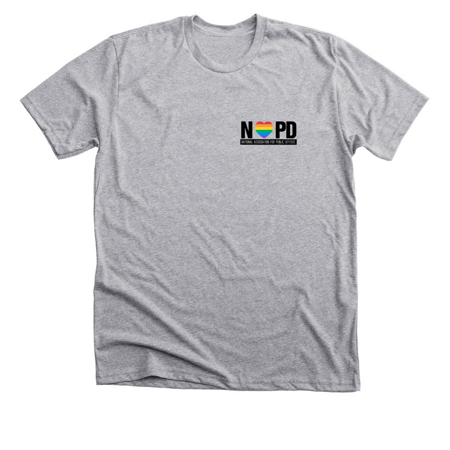 SERVING Pride Month, a Athletic Heather Premium Unisex Tee