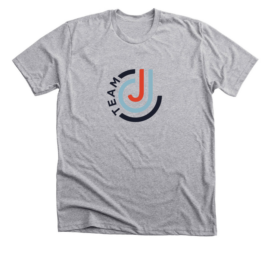 TEAM JCC, a Athletic Heather Premium Unisex Tee