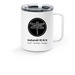 Stainless Steel Travel Mug, a White Stainless Steel Travel Mug