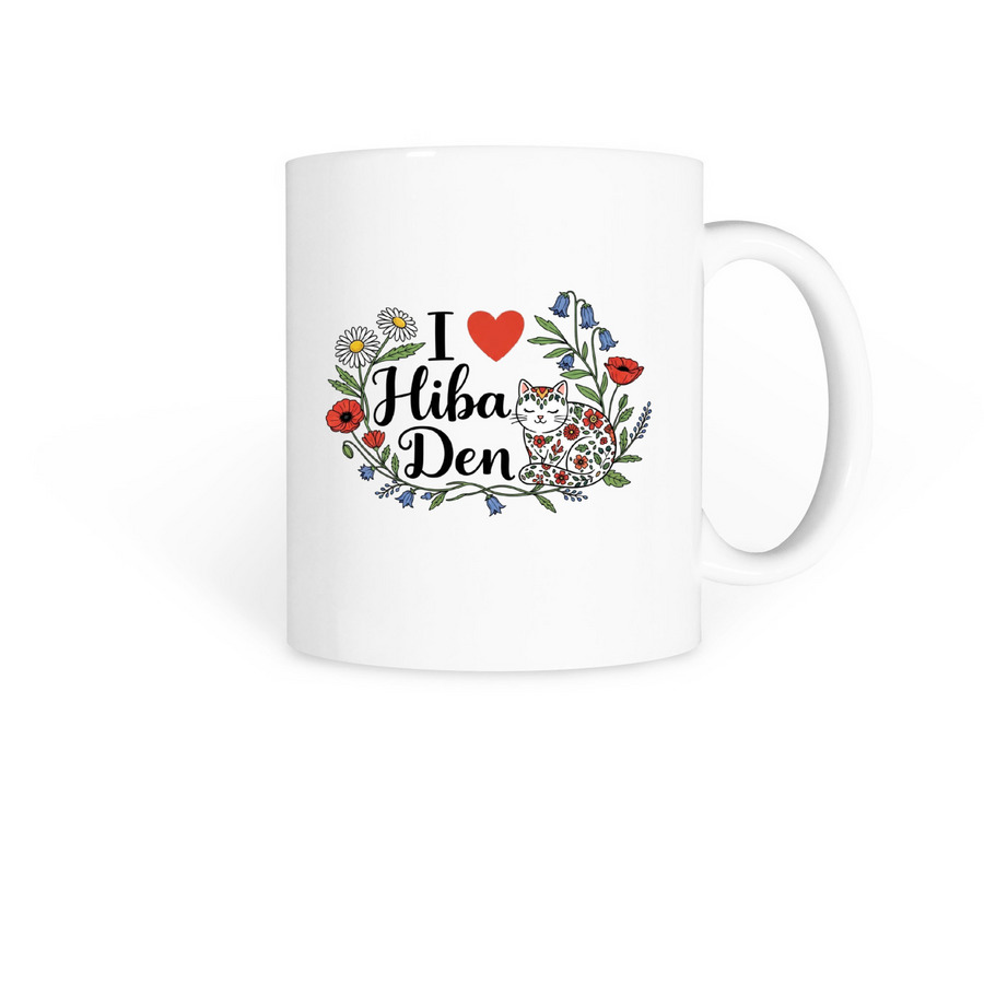 I ?? Hiba Den&nbsp;, a White Coffee Mug