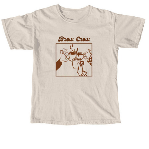 Brew Crew Cheers, a Ivory Comfort Colors Unisex Tee