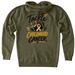 Leopard Tackle&nbsp;, a Army Heavyweight Zip Up Hoodie (back-view)