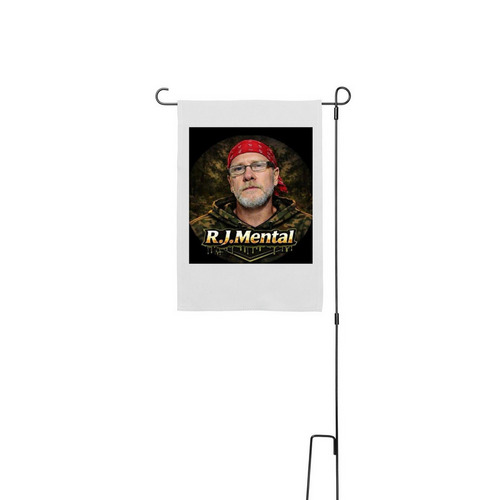 Yard Flag With Stake&nbsp;, a White 12" x 18" Yard Flag with Stake