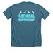 Izzy nationals white, a Heather Deep Teal Premium Unisex Tee (back-view)