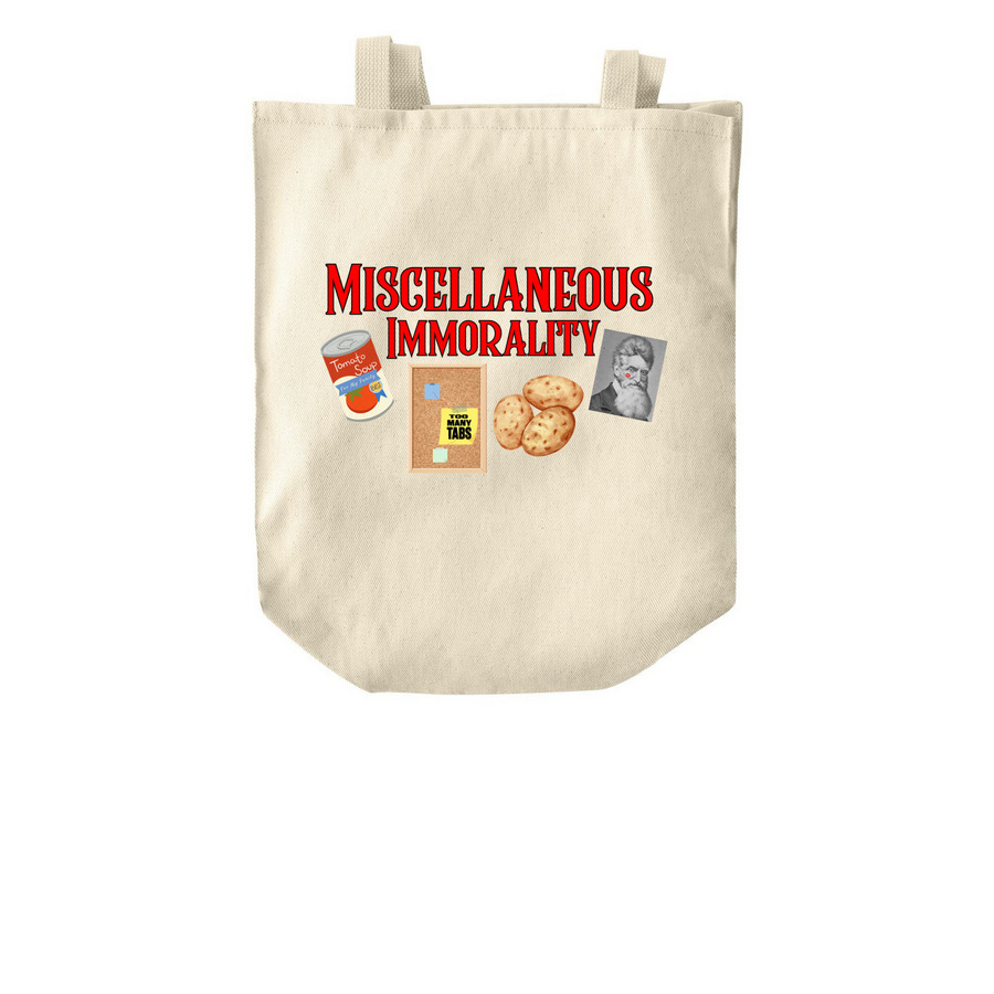 Carry all of your Miscellaneous items., a Natural Over-the-Shoulder Shopping Tote Bag
