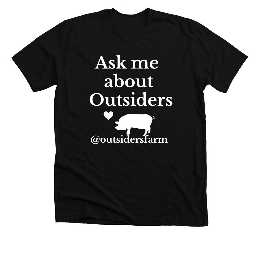 ? Outsiders Insiders Tee, a Solid Black Blend Premium Unisex Tee