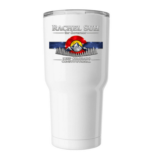 Suh Tumbler, a White Insulated Tumbler