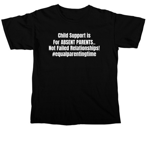 Child Support - Parents, a Black Comfort Colors Unisex Tee