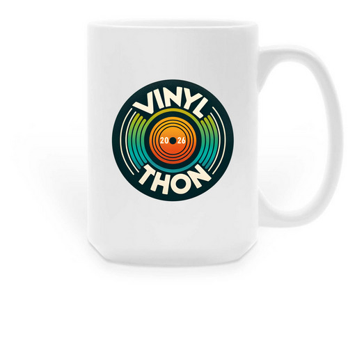 Vinylthon 2026 Coffee Mug, a White Large Coffee Mug