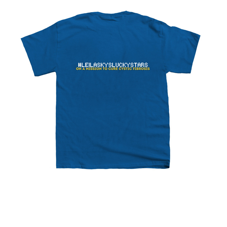 Cystic Fibrosis T-Shirt Campaign!, a Royal Blue Youth Unisex Tee (back-view)