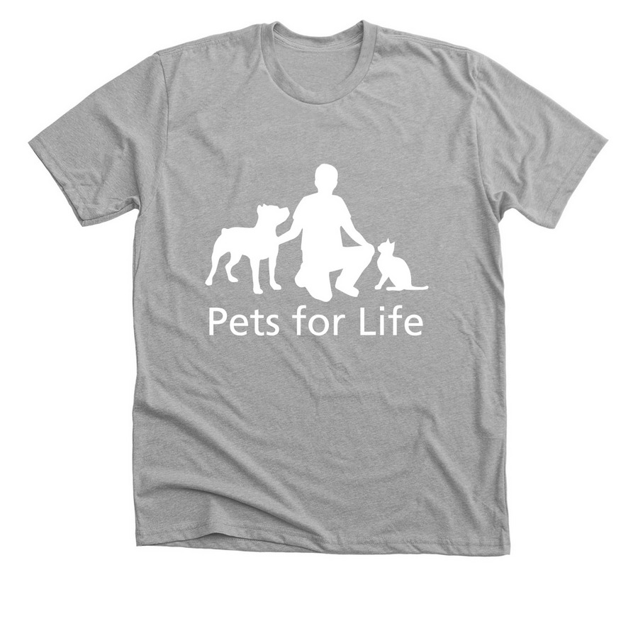 PFL_White Logo, a Athletic Heather Premium Unisex Tee