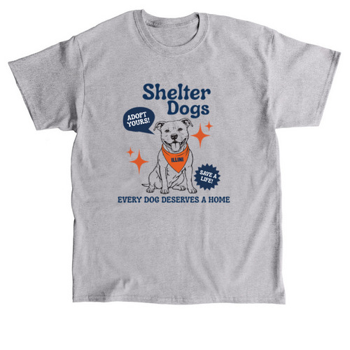 Shelter Dogs, a Sport Grey Classic Unisex Tee