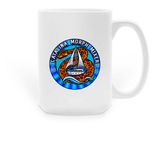 Catalina Mugs, a White Large Coffee Mug