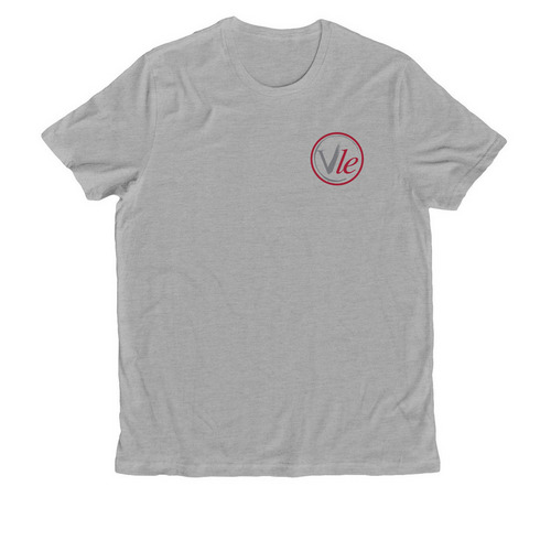 VLE 2026, a Granite Grey Heather Allmade Organic Cotton Unisex Tee