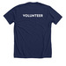 JLD Volunteer Shirt, a Solid Navy Blend Premium Unisex Tee (back-view)