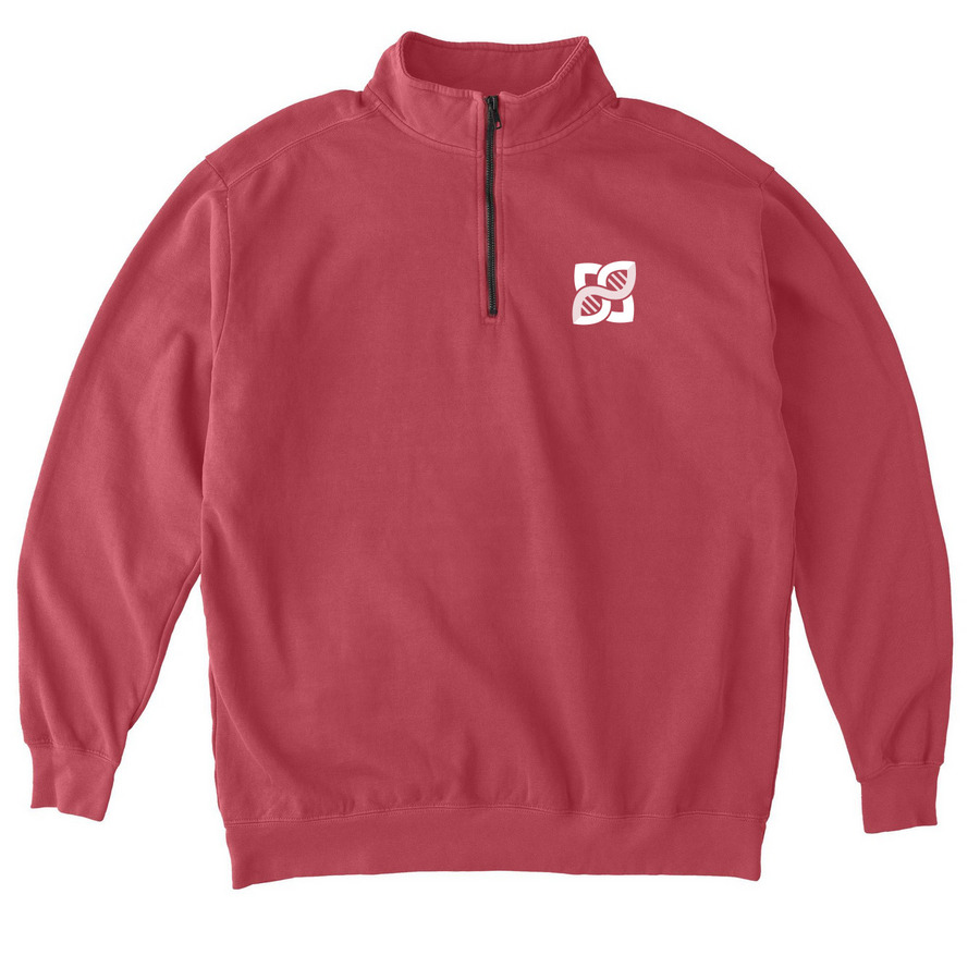 Brighter Tomorrow, a Crimson Comfort Colors Quarter Zip Pullover