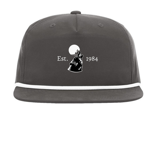 The Cover, a Charcoal/ White Printed Umpqua Snapback Cap