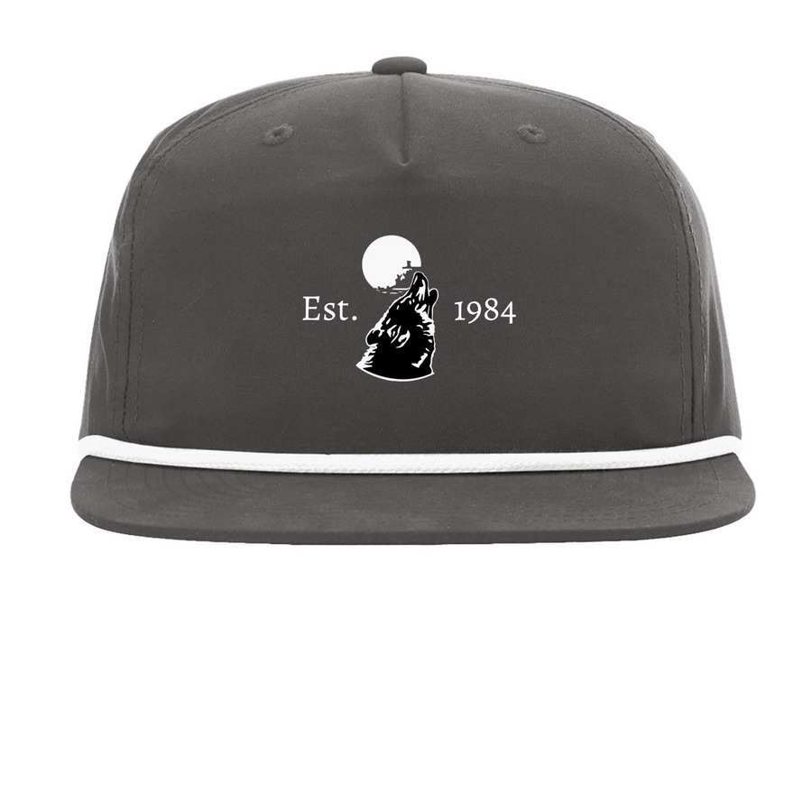 The Cover, a Charcoal/ White Printed Umpqua Snapback Cap