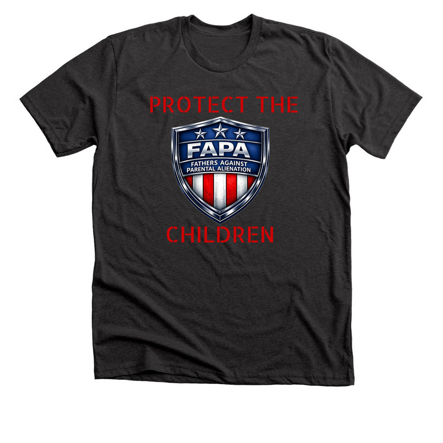Protect The Children, a Dark Grey Heather Premium Unisex Tee