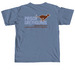 Prison Greyhounds Blue/Brown Logo C1, a Blue Jean Comfort Colors Unisex Tee (back-view)