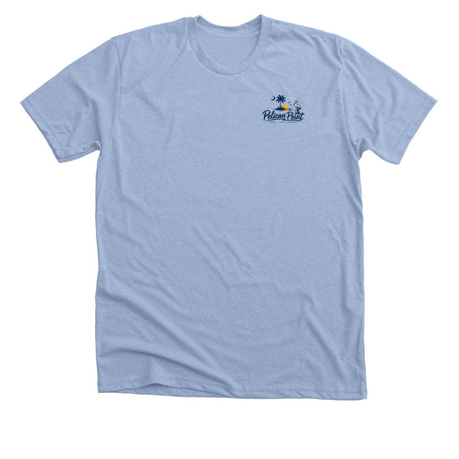 Every Tide Brings Something New, a Heather Baby Blue Premium Unisex Tee