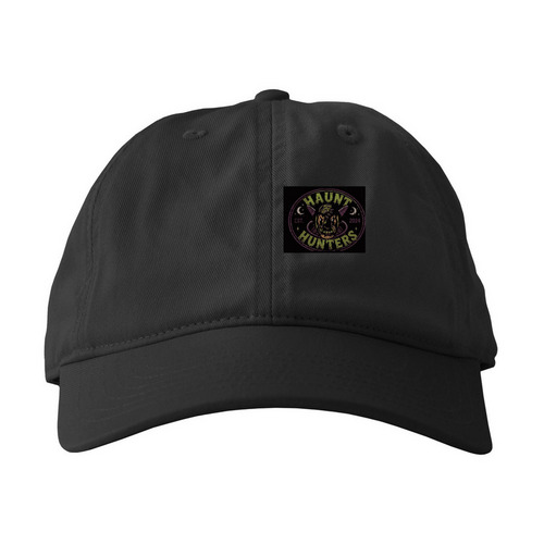 Haunt hunters limited logo hats, a Black Printed Eco Baseball Cap