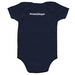 Pride@Segal 2026 Dark Background Baby Onesie, a Navy Infant Onesie (back-view)