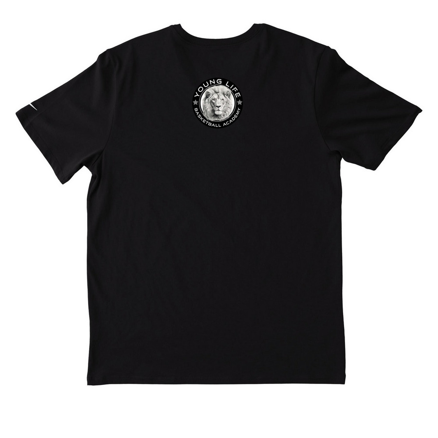 FEAR NONE, a Black Nike Dri-FIT Jersey Blend Performance Tee (back-view)