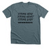 Strong Mind Strong Heart Strong Body, a Heather Slate Premium Unisex Tee