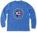 Saint Andrew's Society - Plain Logo, a Heather True Royal Premium Long Sleeve Tee