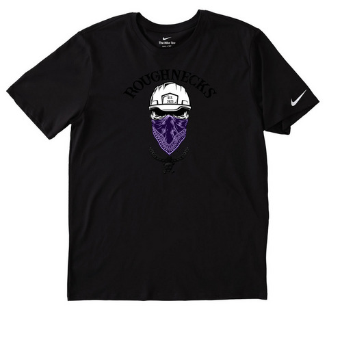 Roughneck Nike, a Black Nike Dri-FIT Jersey Blend Performance Tee