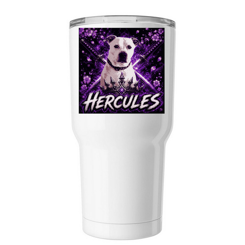 Hercules Tumbler, a White Insulated Tumbler