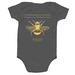 Baby, a Charcoal Infant Onesie (back-view)