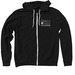 Volunteer Zip Up Hoodie, a Black Zip Up Hoodie