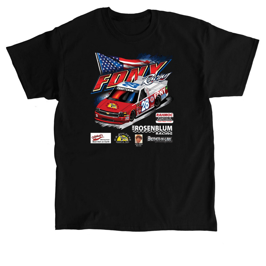 FDNY Racing Team Shirts!&nbsp;, a Black Classic Unisex Tee