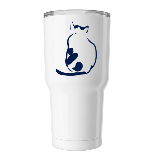 Adopt. Purr. Joy., a White Insulated Tumbler