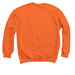 Neighbors. Empowered. Logo Apparel, a Orange Crewneck Sweatshirt (back-view)