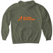 My Dog Is My Home Signature Merch - Design B, a Military Green Gildan Softstyle Pullover Hoodie (back-view)