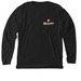 HHH Basics | Small Logo, a Solid Black Blend Premium Long Sleeve Tee