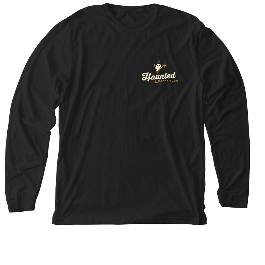 HHH Basics | Small Logo, a Solid Black Blend Premium Long Sleeve Tee