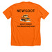 NEWGDOT Tees and Sweatshirts, a Neon Orange Premium Unisex Tee (back-view)