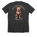 Sweeti GiGi?s Leading With Love, a Dark Grey Heather Premium Unisex Tee (back-view)