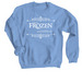 Disney's Frozen - Filigree - White - Carolina, a Carolina Blue Crewneck Sweatshirt