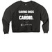 Saving dogs is my cardio, a Black Women's Premium Cropped Raglan Sweatshirt