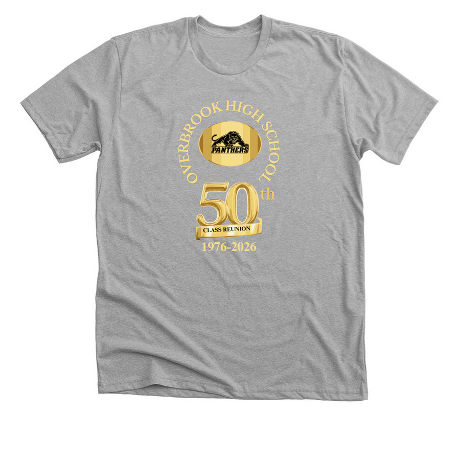 OHS Class of 1976 --50th Reunion Tee Shirts, a Athletic Heather Premium Unisex Tee