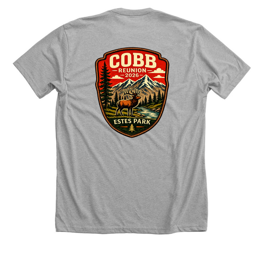 2026 Family Reunion, a Athletic Heather Premium Unisex Tee (back-view)